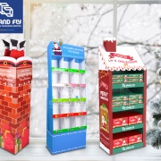 christmas cardboard displays Custom Xmas Cardboard Displays