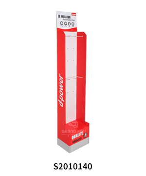 Corrugated Retail Displays with Hooks for Cell Phone Accessories