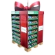 Custom Four Sides Christmas Gift Shape Wal-mart Full Pallet Displays