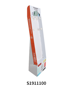 Floor Cardboard Powerwing Display for Cell Phone Case Accessory