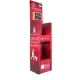 2 Shelf Cardboard Corrugated Display Stand for Red Wine