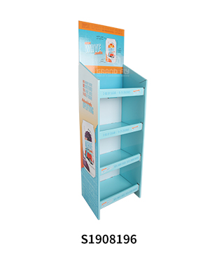 Soda Drink 4 Shelf Cardboard Floor Display Stand