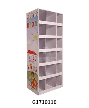 Cardboard Floor Display with Compartment for Plush Toy