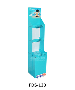 Custom Cardboard Advertising Floor Displays for Sunscreen Cream