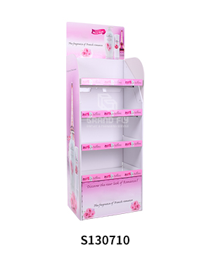 Custom Cardboard Point of Sale Display Floor Stand for Body Wash
