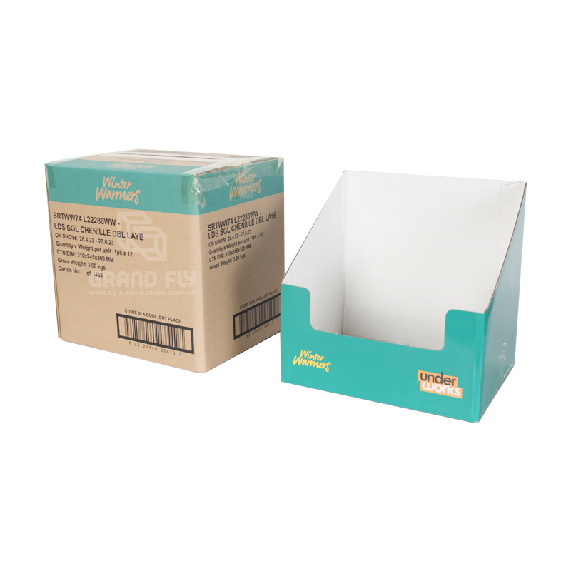 Folded Display Tray with hood