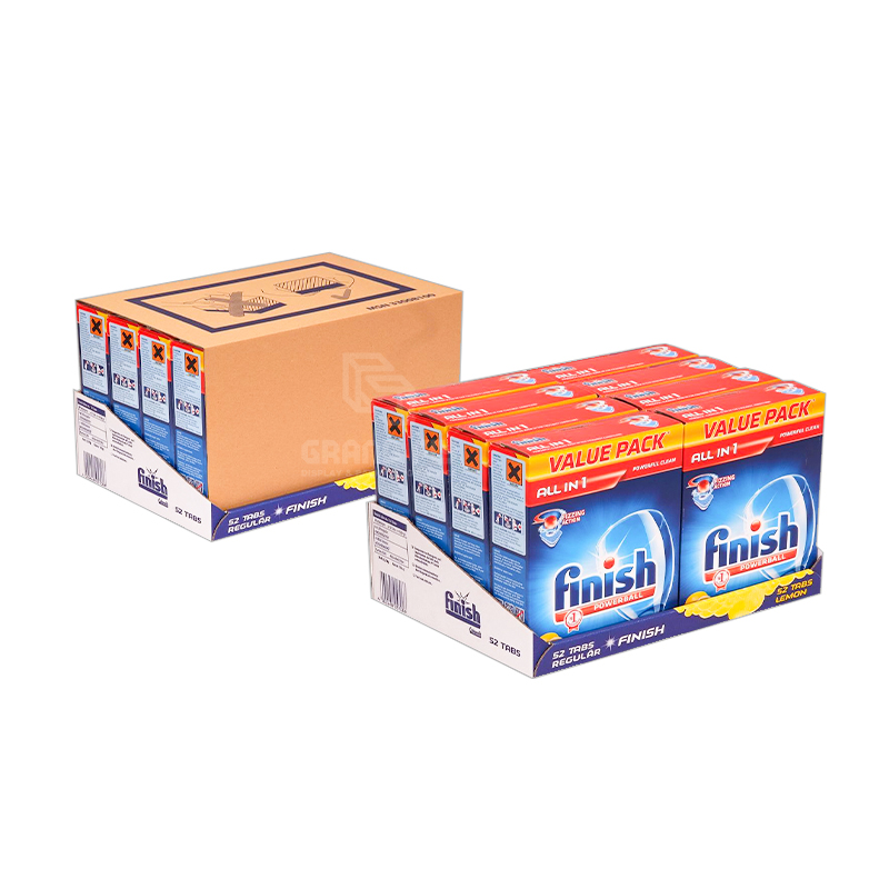 Shelf ready box PDQ tray with lid