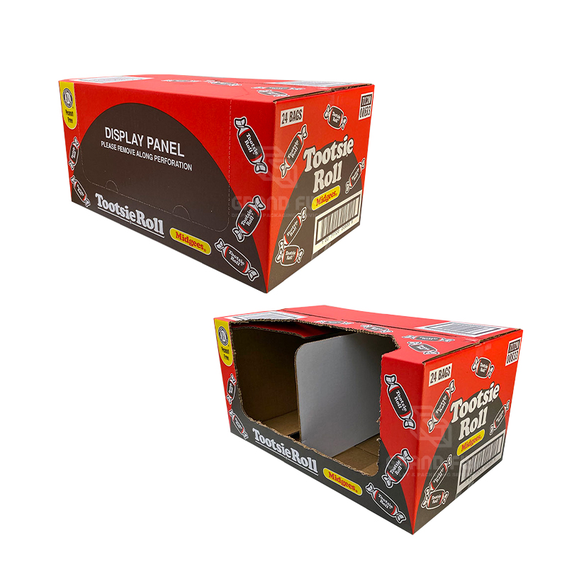 Tear Away folding PDQ Shelf Reayd Packaging Box