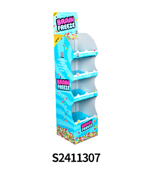Custom Cardboard Corrugated Retail Floor Display Shelf for Candy