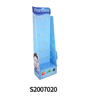 Eco-Friendly Corrugated Cardboard Display with Peg Hooks for Facial Mask-4