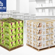 Pallet Display Wraps Shrink-Wrapped Retail Pallets
